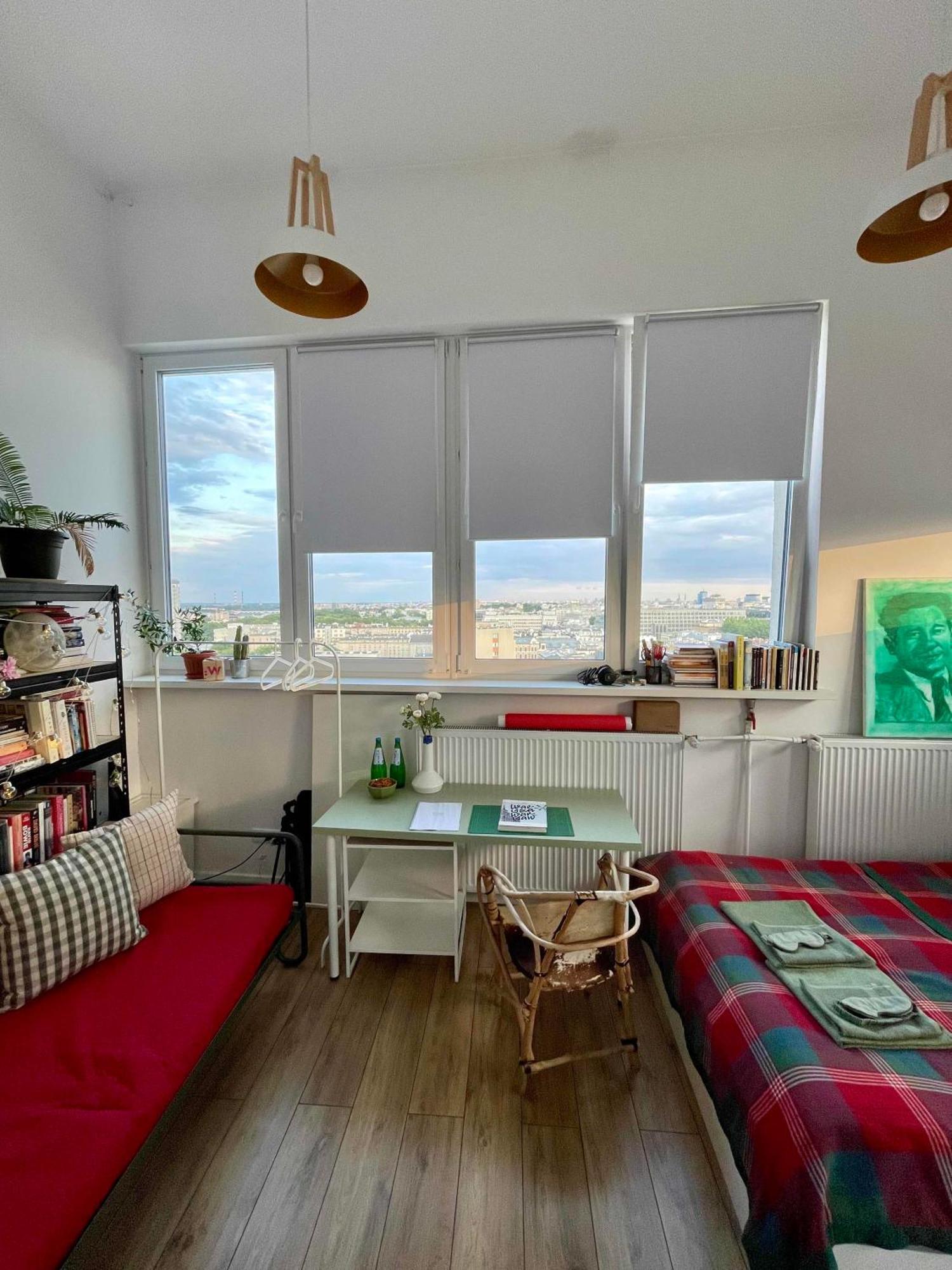Atelier W Sercu Warszawy Z Panoramicznym Widokiem Leilighet Warszawa Eksteriør bilde
